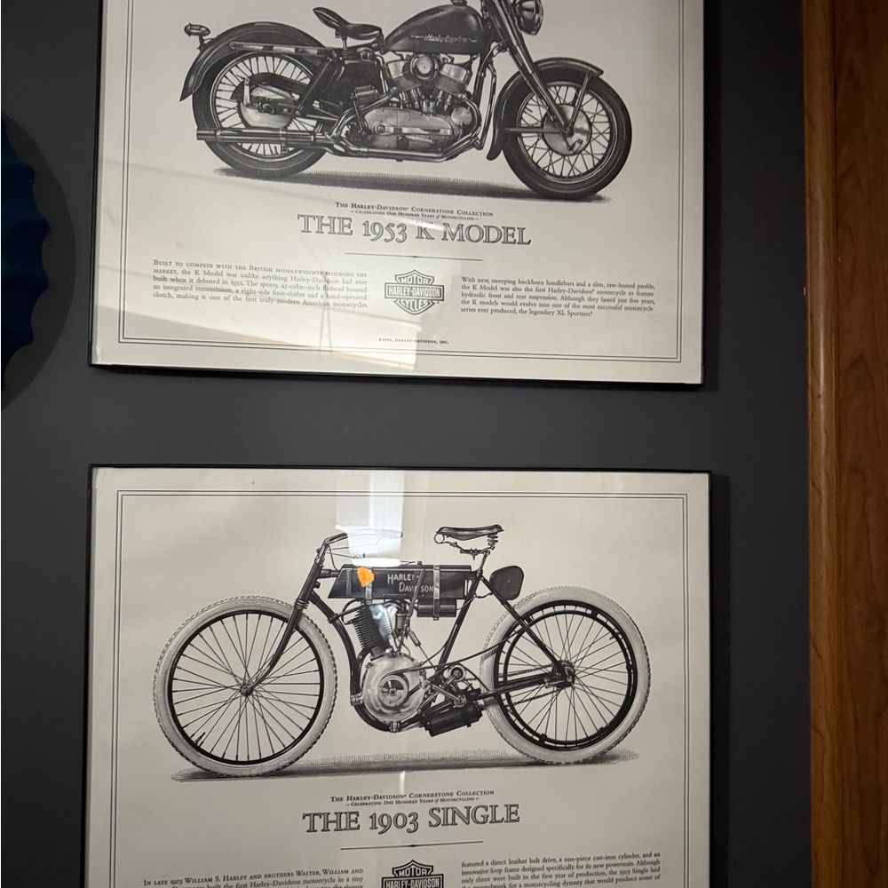 Harley-davidson model prints there is 5 total kind of rare perfect condition
